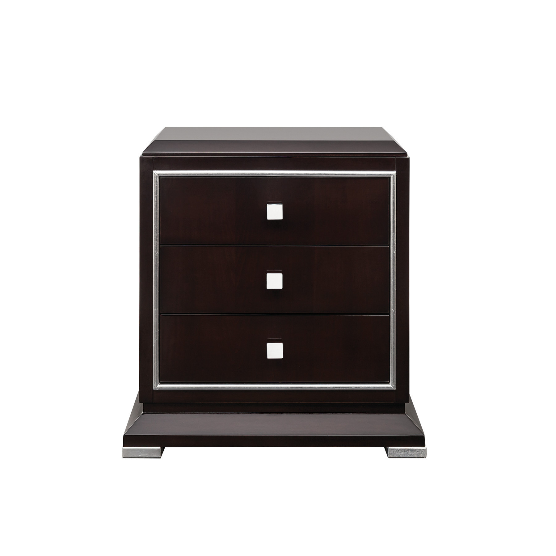 LCI Decora D0327 comodino 3 cassetti cromato