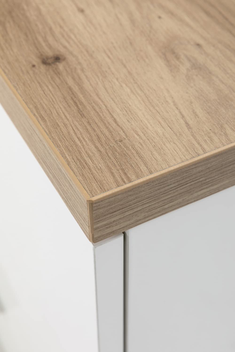 Composad Mundi Cassettiera 5 Cassetti Rovere Miele e Bianco