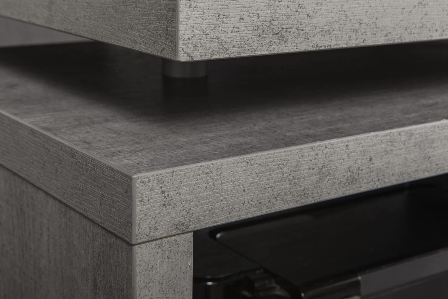 Composad Pratico scrivania angolare 3 cassetti cemento 140 cm
