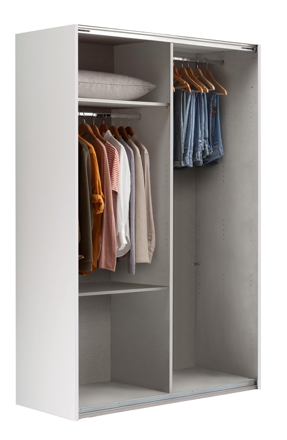 Composad Systema 150x223x67 armadio 2 ante scorrevoli grigio bianco