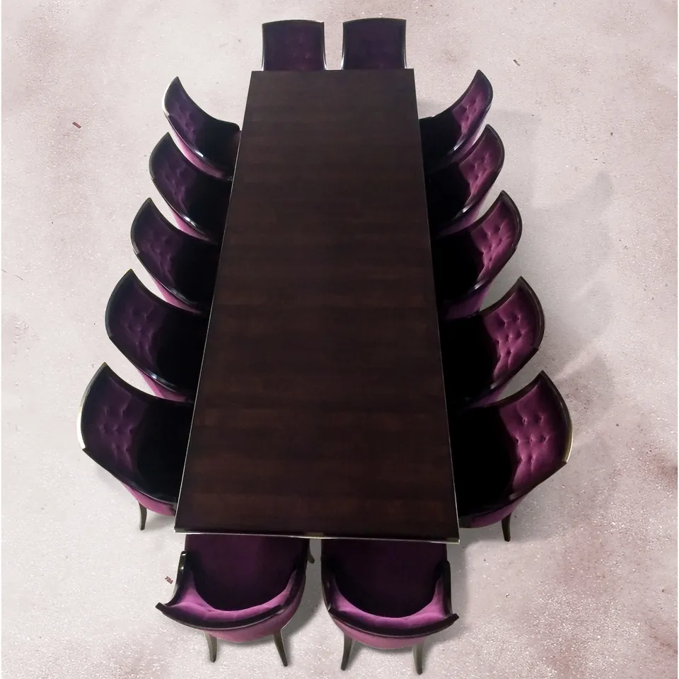 LCI Decora D0114 tavolo con piedini cromo lucido