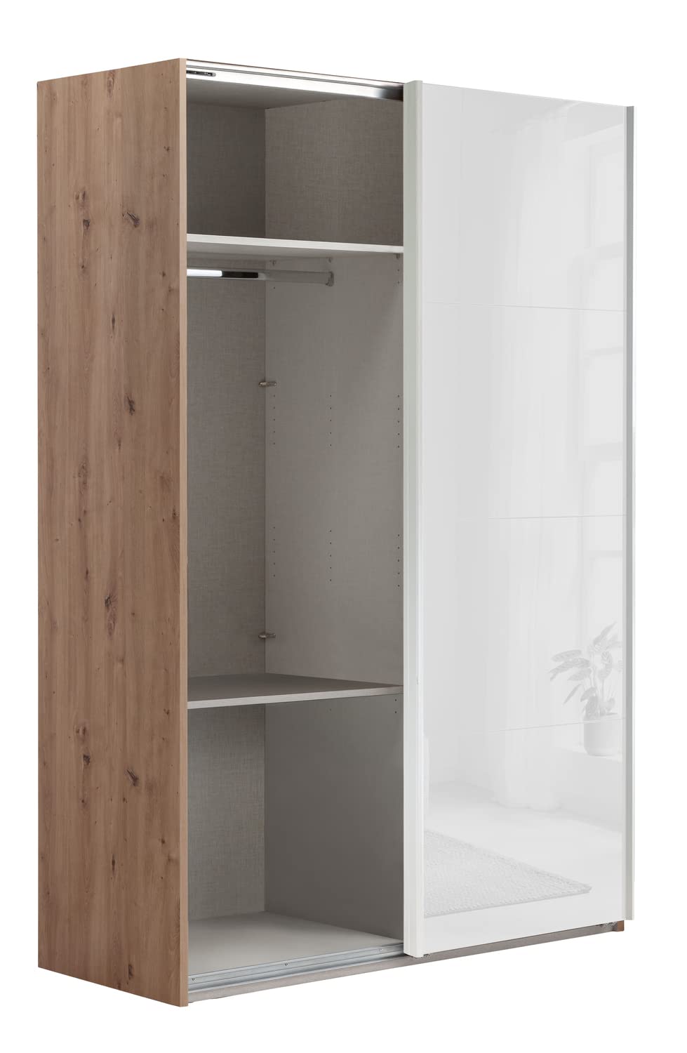 Composad Systema Armadio 2 Ante Scorrevoli 150 Rovere Miele Bianco