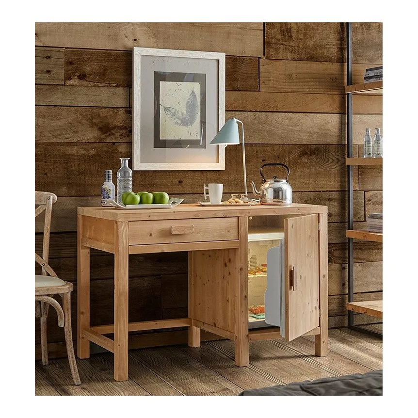 Epocantica Scrittoio Porta Frigo Legno Massello Abete