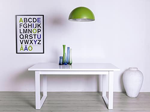 COMPOSAD Tavolo Fisso 6 Posti 160x91 Bianco Laccato