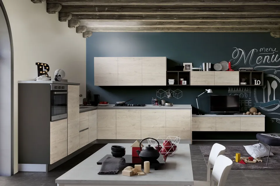 S75 Thelma Composizione Angolare Rovere Anticato