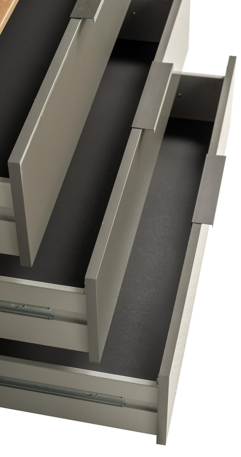 Composad Galaverna Madia 1 Anta 4 Cassetti Grigio Titanio 120 cm