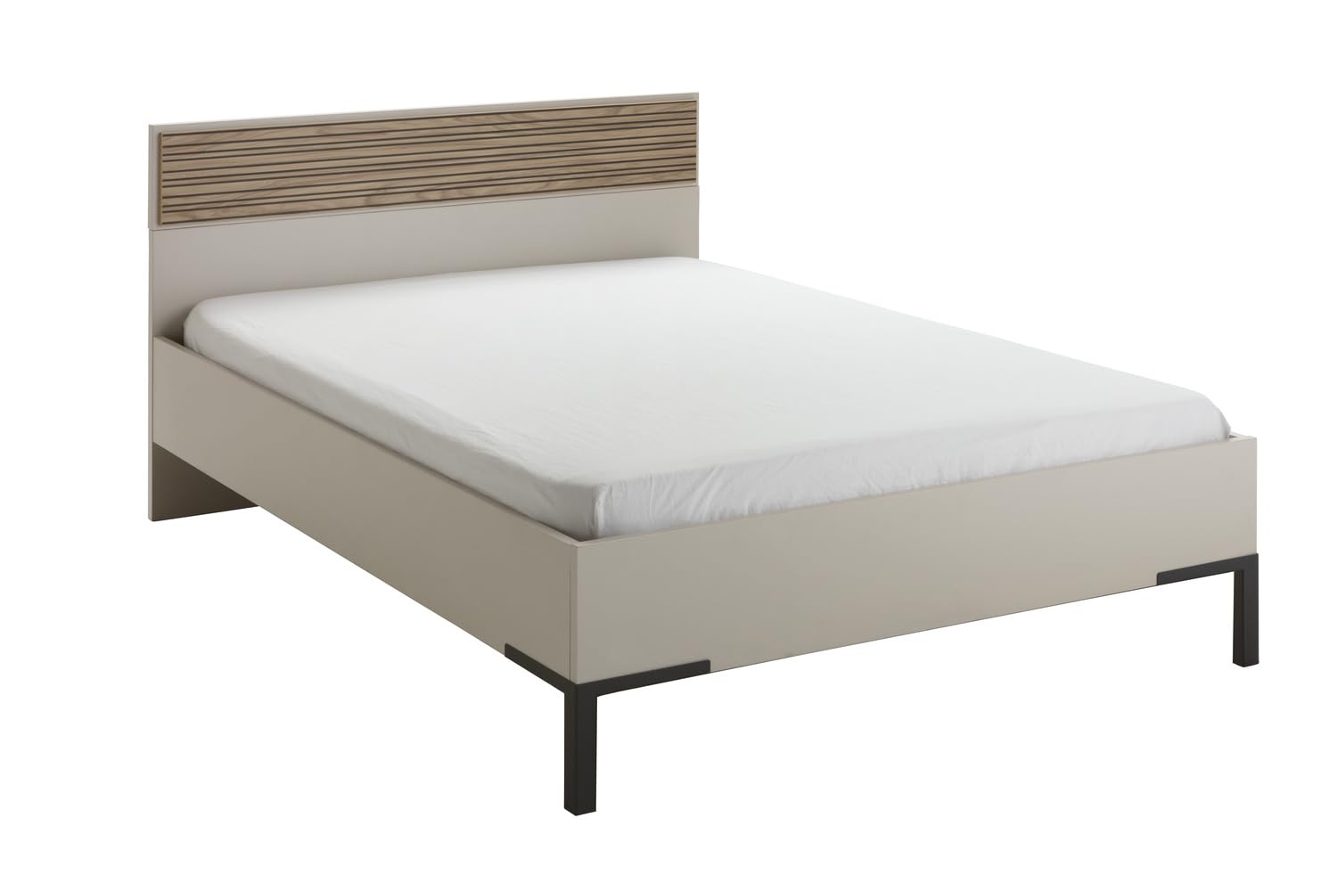 Composad Bravo Letto 1 Piazza e Mezza 120x200 Grigio Cashmere