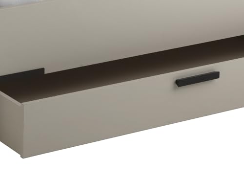 Composad Bravo cassetto letto ruote grigio cashmere 137 cm