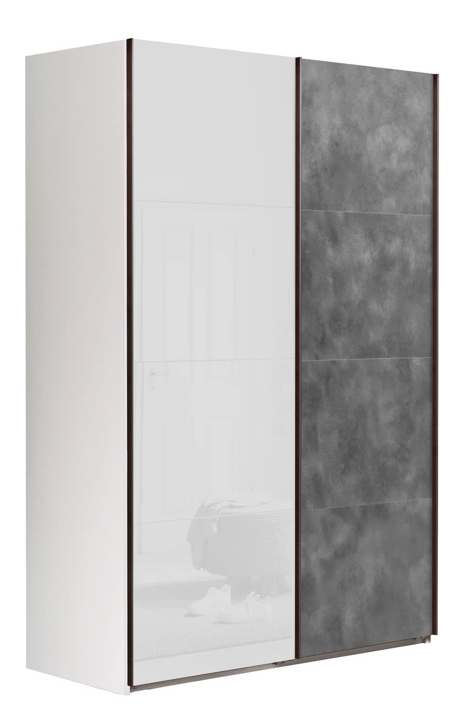 Composad Systema armadio 2 ante scorrevoli 150 bianco grigio tadao