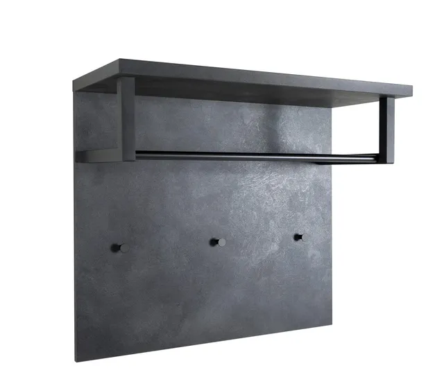 Composad Segno Appendiabiti Parete 3 Ganci Grigio Tadao