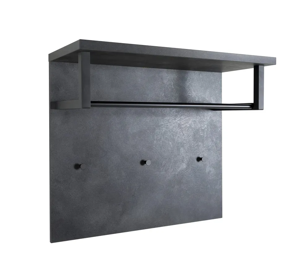 Composad Segno Appendiabiti Parete 3 Ganci Grigio Tadao