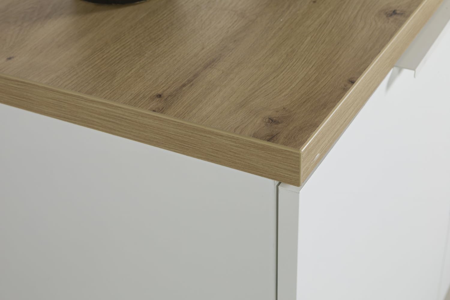 Composad Mundi 2 Ante 3 Cassetti Mobile Porta TV Rovere Bianco