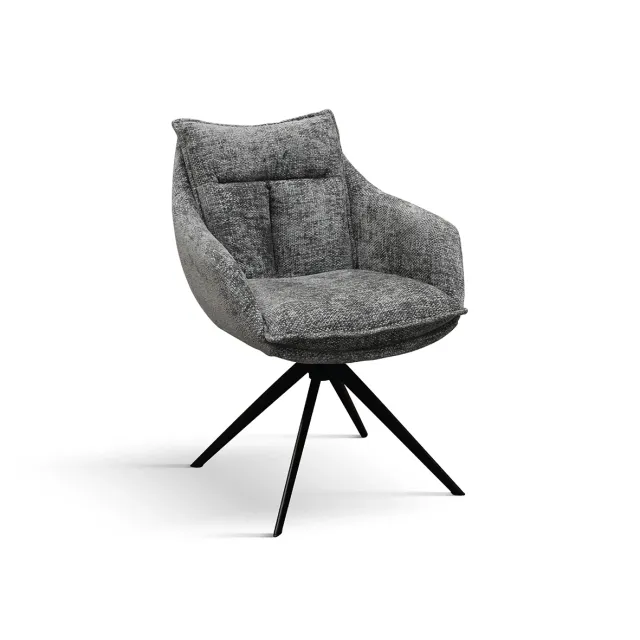 Epocantica Gastone Set 2 Sedie Moderne Grigie