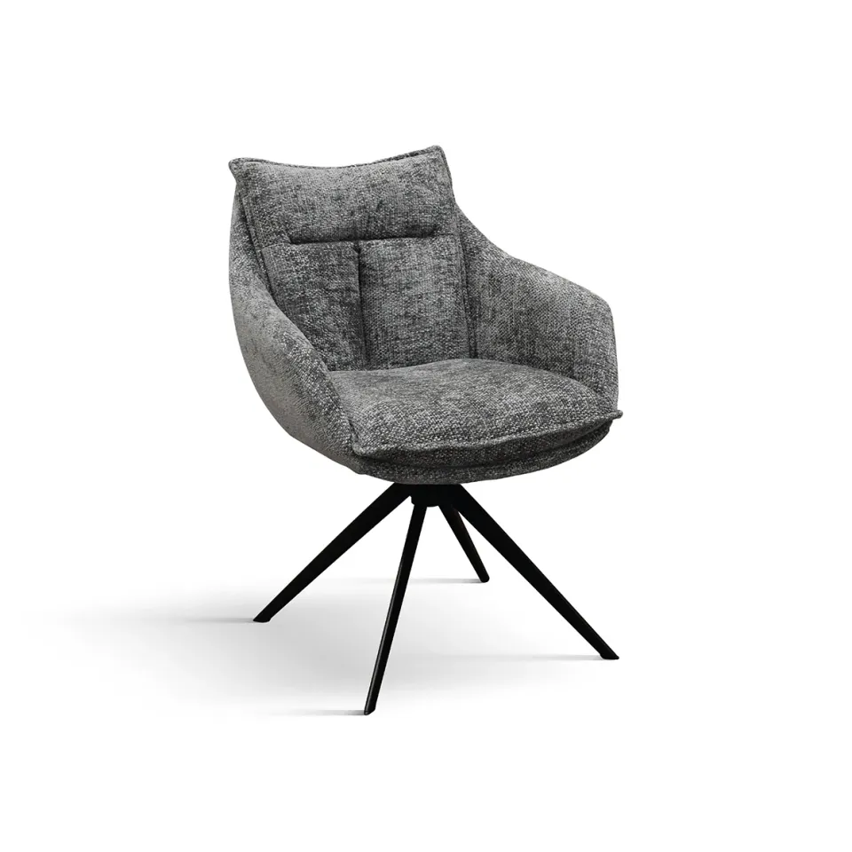 Epocantica Gastone Set 2 Sedie Moderne Grigie