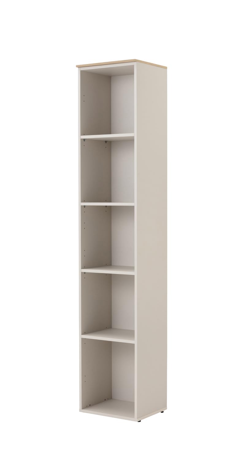 Composad Pronto libreria 5 ripiani grigio cashmere rovere mielato