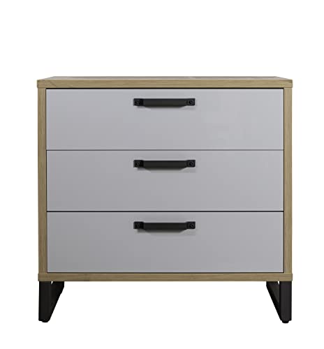 Composad LaFabrica cassettiera 3 cassetti rovere grigio