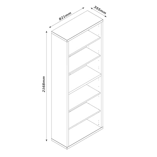 Composad Rilega libreria 6 vani rovere mielato 82 cm