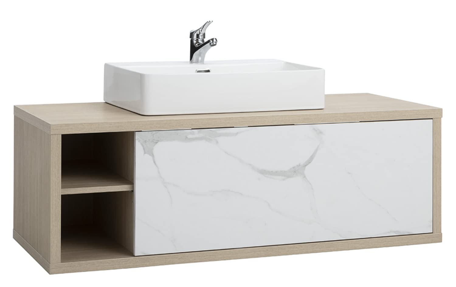 Composad Ladama Lavabo Bagno Ceramica Bianco 59 cm