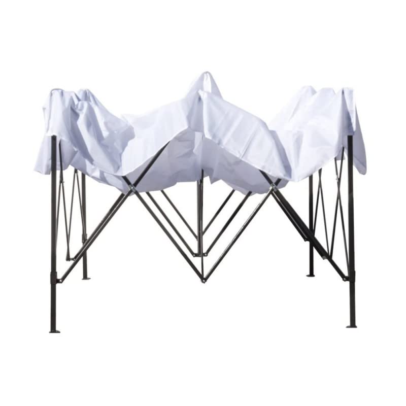 Iperbriko Open gazebo pieghevole 3x3 bianco in PVC impermeabile