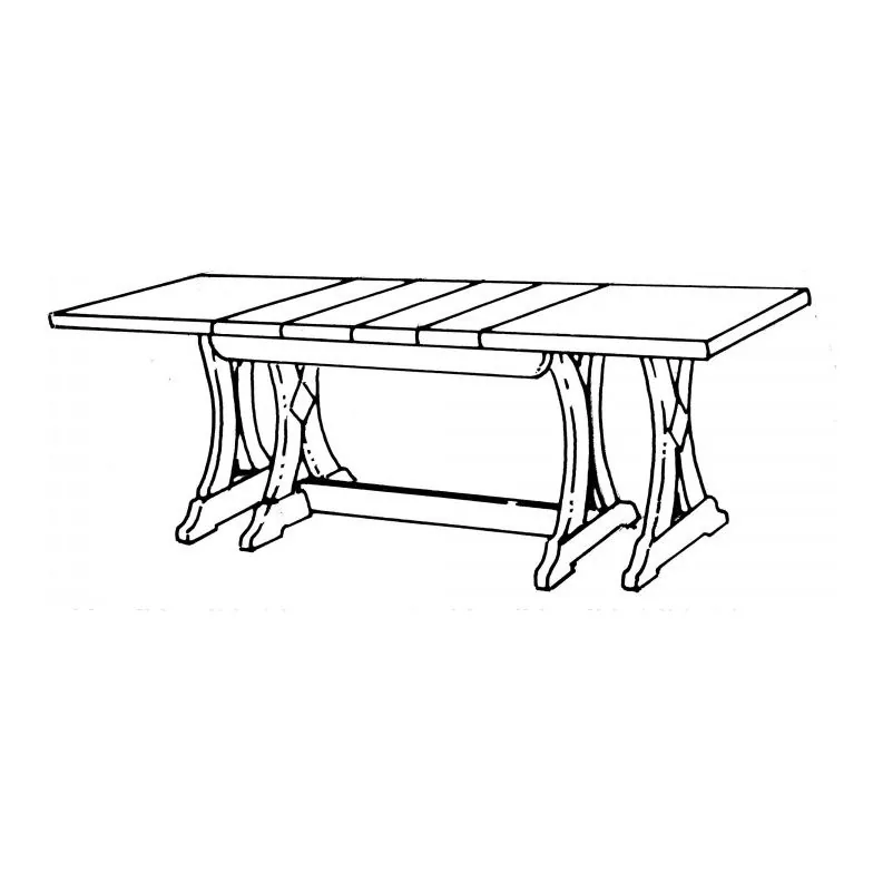 Epocantica tavolo allungabile 180-360 legno toulipier