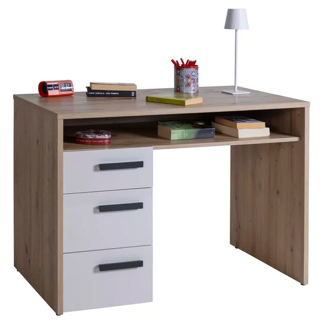 Composad MiPiace scrivania 3 cassetti rovere mielato cashmere