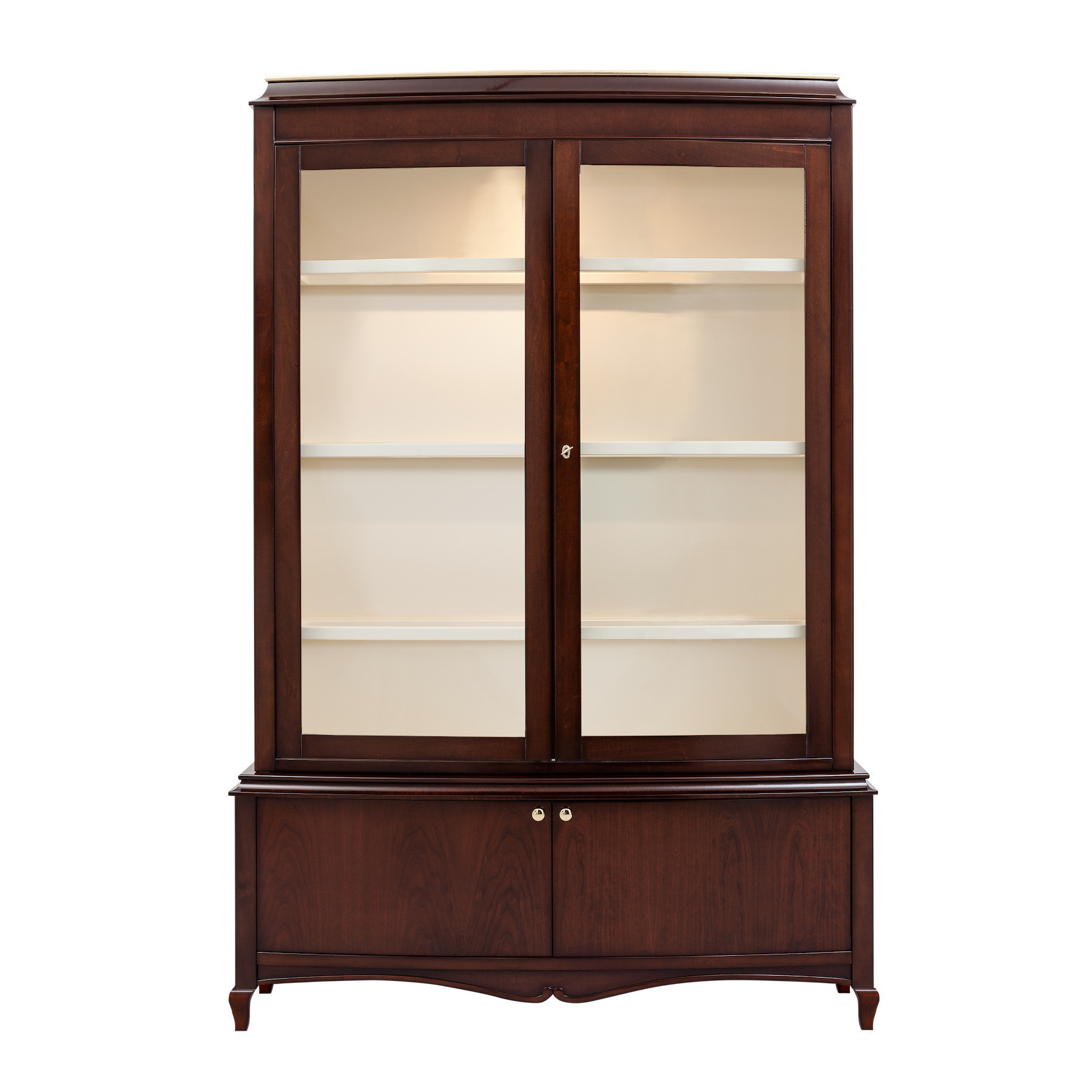 LCI Decora N0227 vetrina 2 porte legno con faretto
