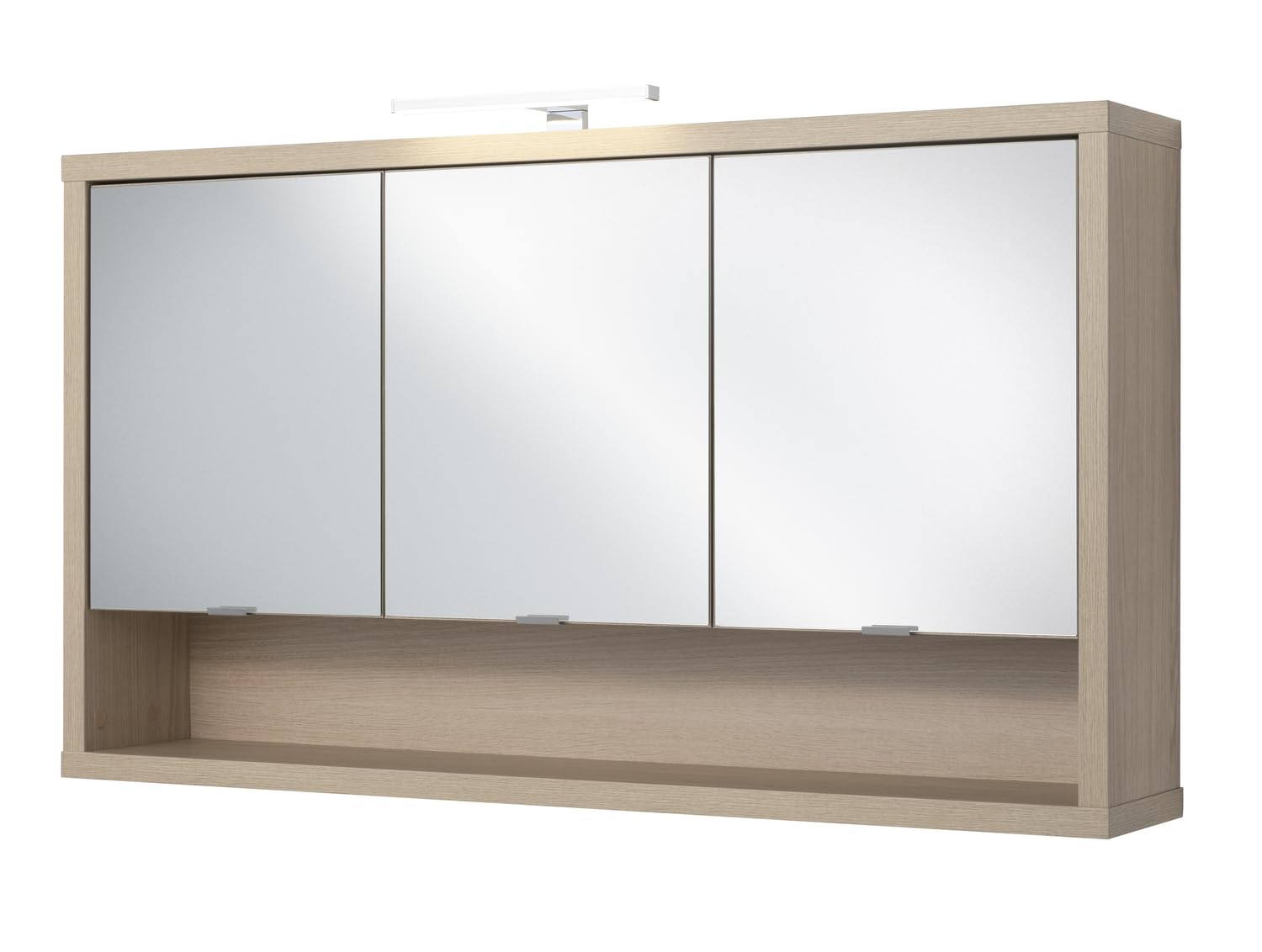 Composad Ladama specchiera bagno 3 ante rovere con luce