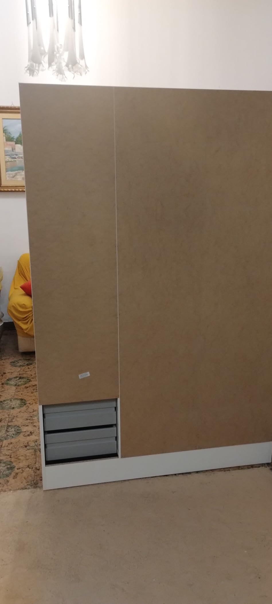 COMPOSAD Facile armadio 3 ante 2 cassetti bianco 184 cm