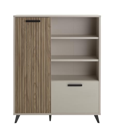 Composad Bravo Mobile Contenitore 2 Ante 3 Vani Grigio Cashmere
