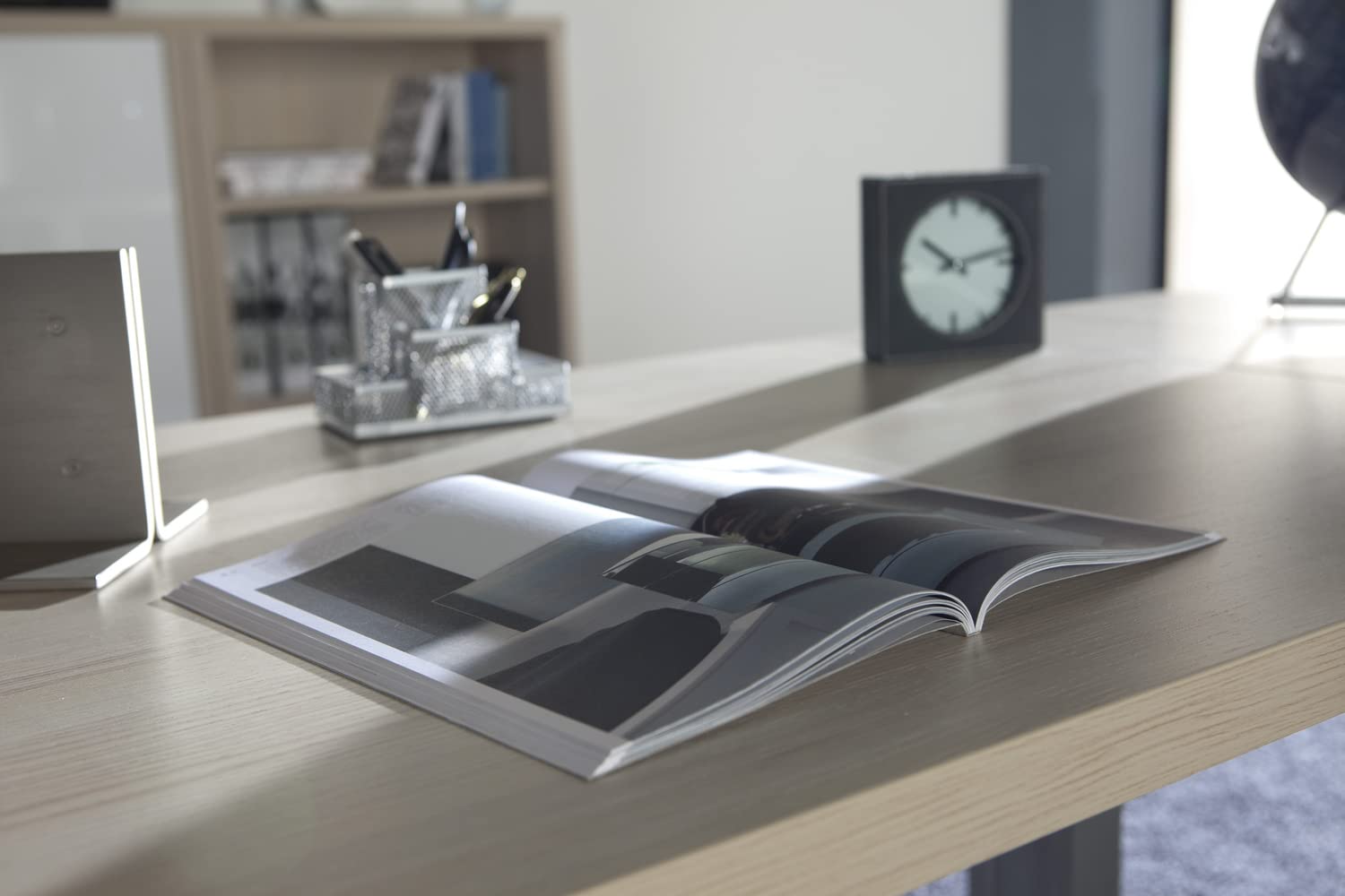 Composad Stampa Scrivania Ufficio Rovere Bordeaux 120x80 cm