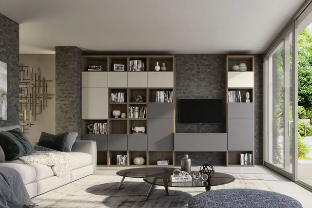 S75 Supreme Ingrid Noce Libreria 383 cm