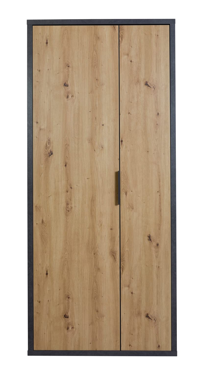 Composad Segno Armadio 2 Ante 6 Ripiani Rovere Grigio 85 cm