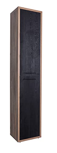 Composad Davinci 2 Ante Colonna Libreria Stretta Noce Nero 44 cm