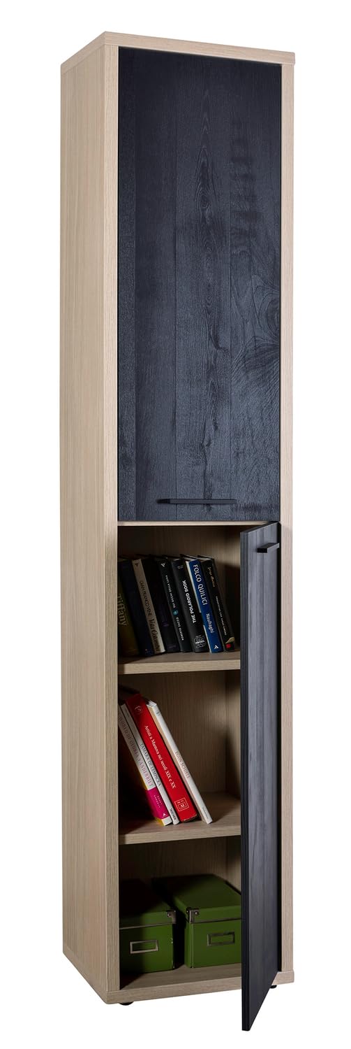Composad Davinci colonna 2 ante rovere nero 44 cm