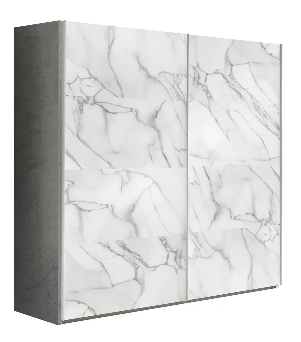 Composad Systema armadio 2 ante scorrevoli 250 cm cemento marmo