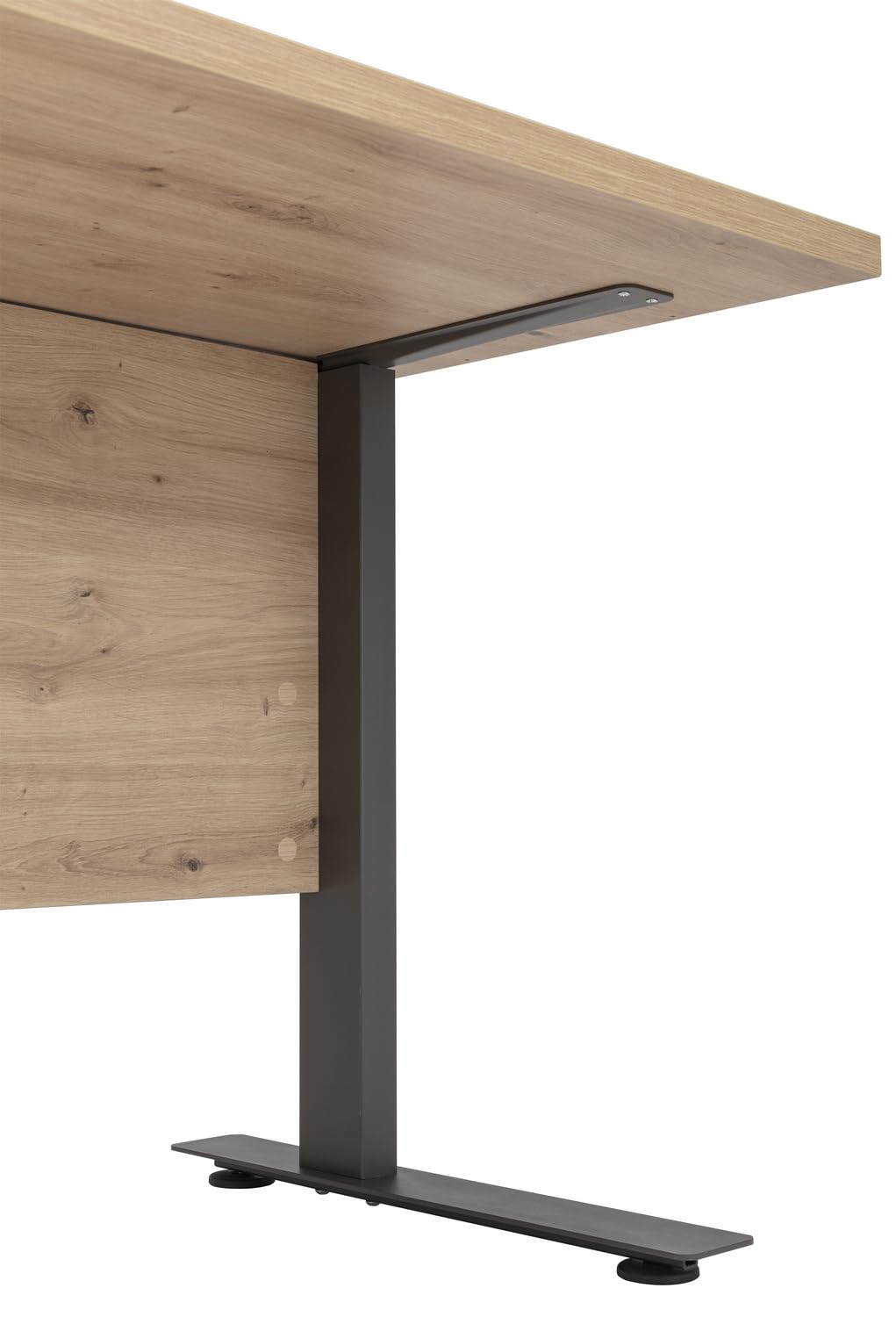 Composad Pronto scrivania angolare anta cassetto grigio rovere