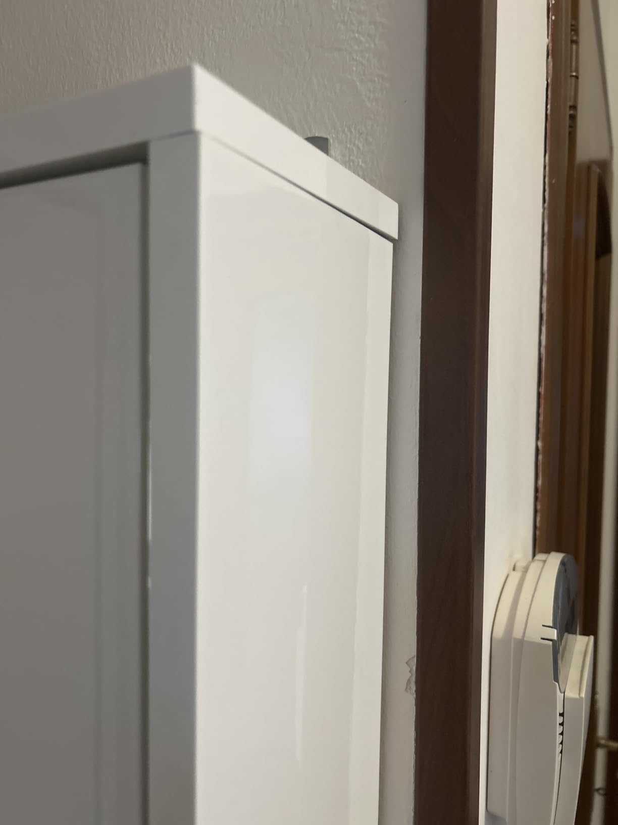 COMPOSAD Espresso scarpiera 5 ribalte bianco laccato slim