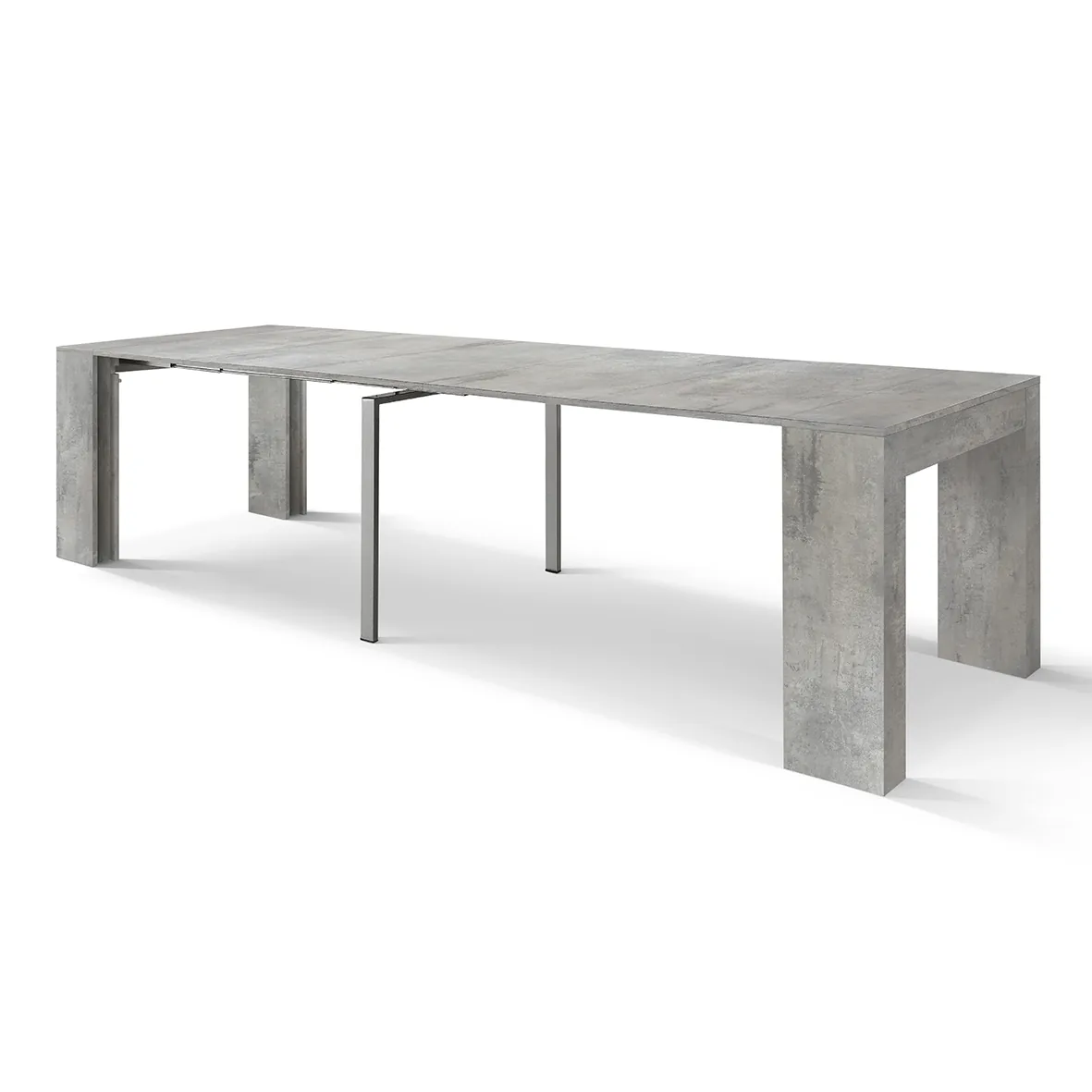 Epocantica Jose consolle allungabile 12 posti grigio cemento 300cm