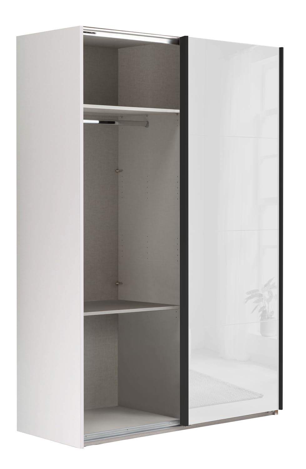 Composad Systema armadio 2 ante scorrevoli 200 cm bianco laccato
