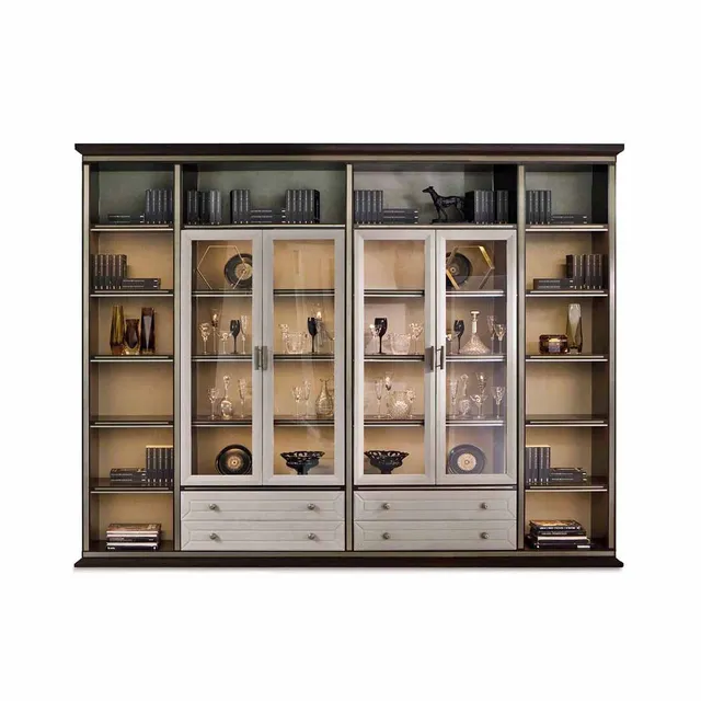 Minotti Collezioni Gatsby libreria soggiorno moderna