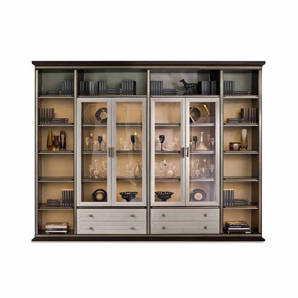 Minotti Collezioni Gatsby libreria soggiorno moderna