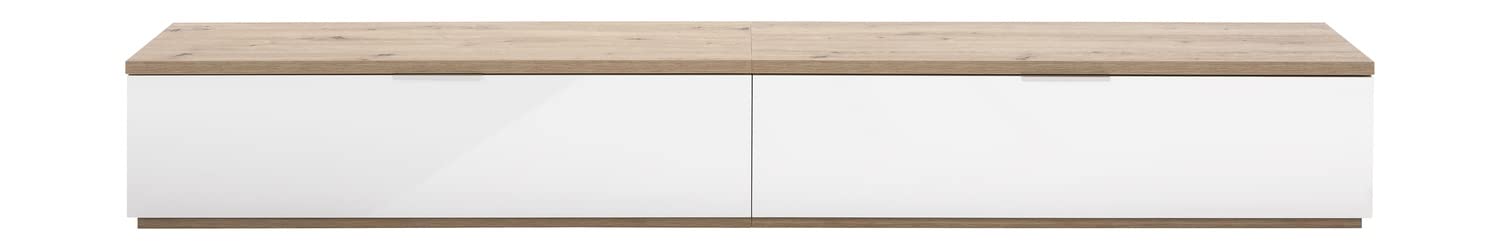 Composad Mundi Mobile Porta Tv 2 Ribalte Rovere e Bianco 270 cm
