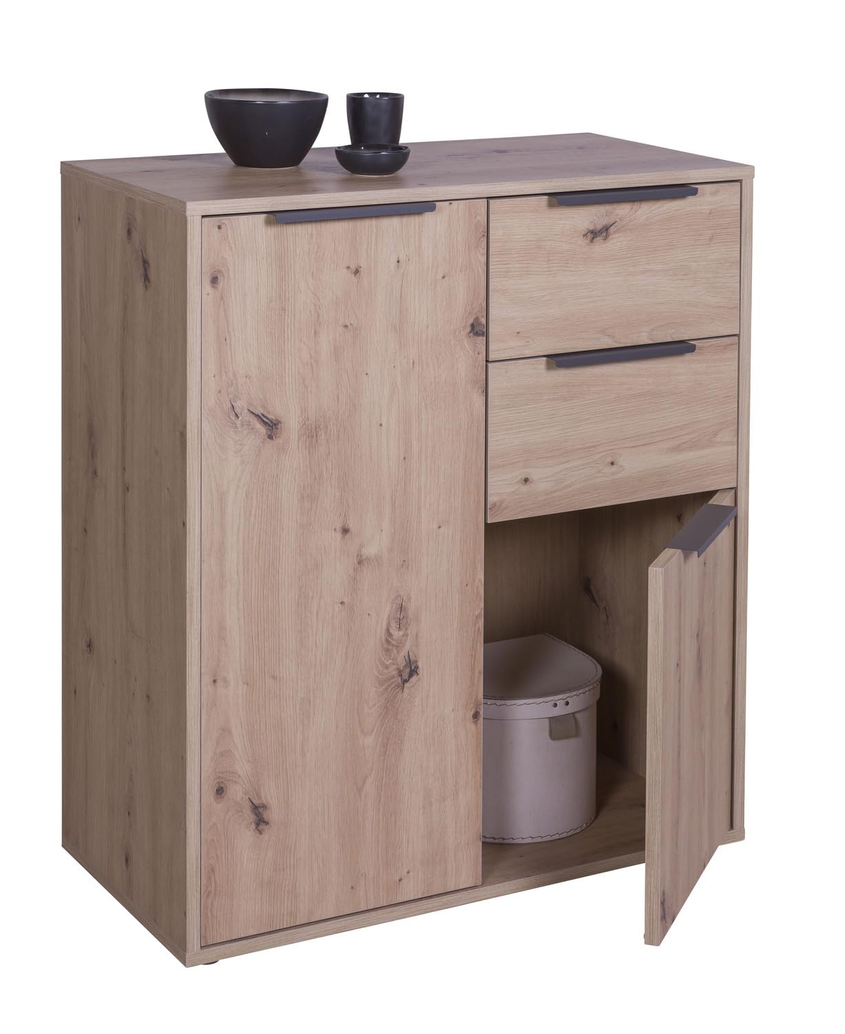 Composad Espresso mobile 2 ante 2 cassetti 72x88x35 cm rovere miele