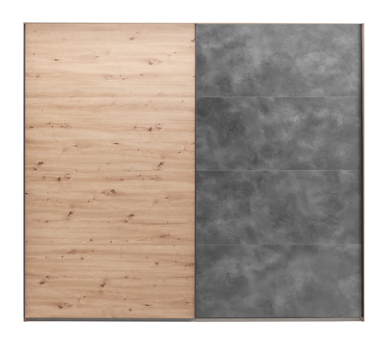 Composad Systema Armadio 2 Ante Scorrevoli 250 Rovere Grigio