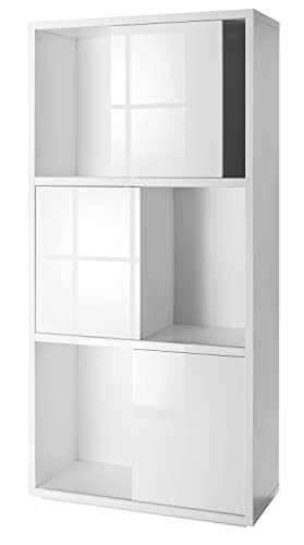 Composad Privilegio Libreria Alta 3 Ante Scorrevoli Bianco
