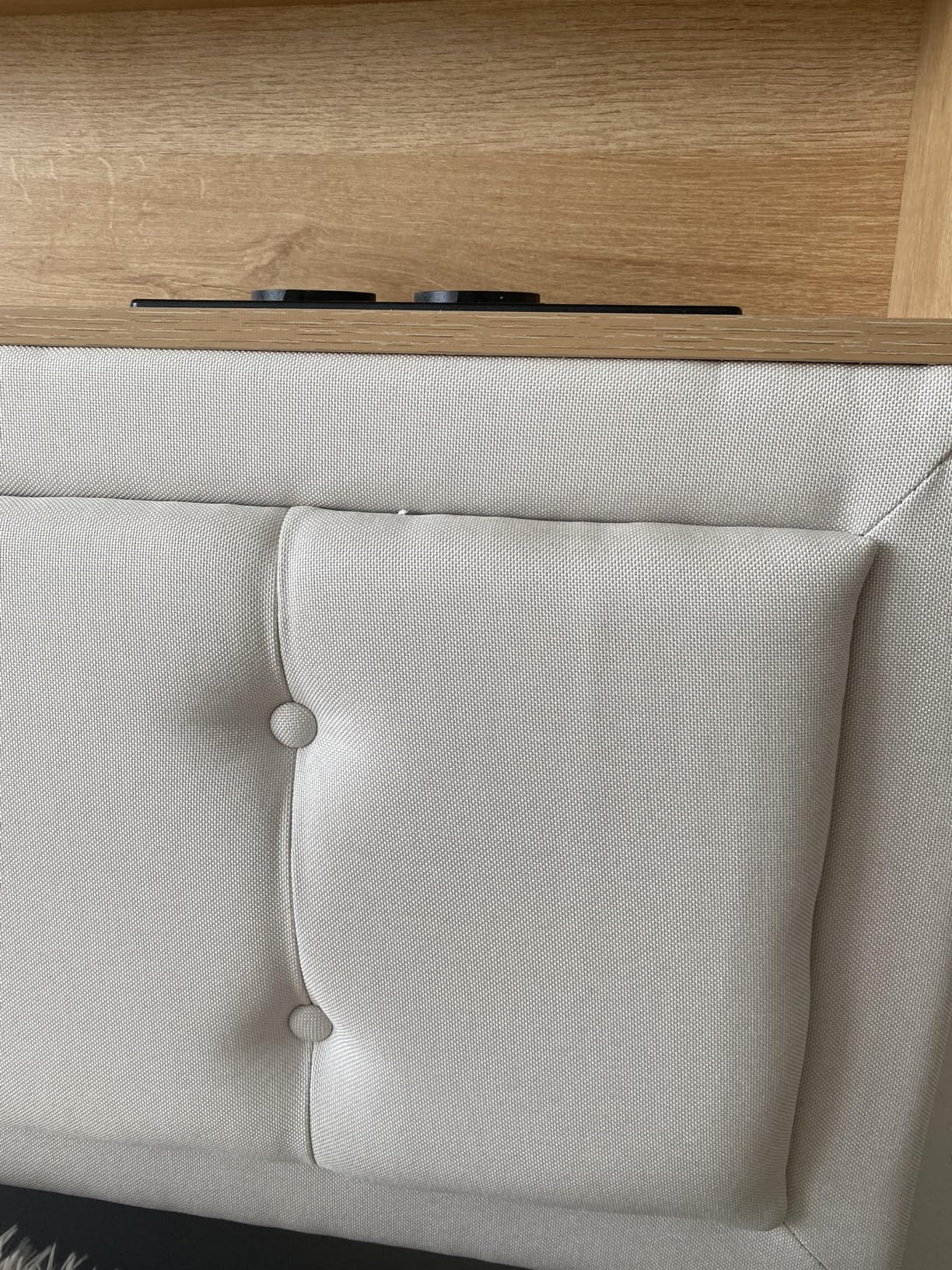 Dolamaní letto contenitore 160x200 beige con LED