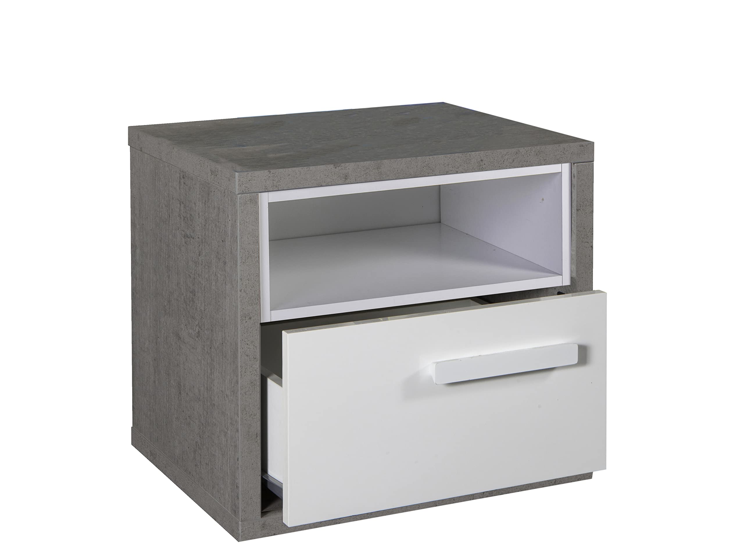 Composad Mipiace comodino cemento bianco 45x42x40 1 cassetto