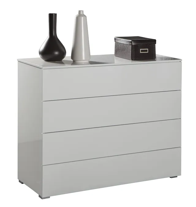 Composad Privilegio Cassettiera 4 Cassetti Bianco 108x85 cm