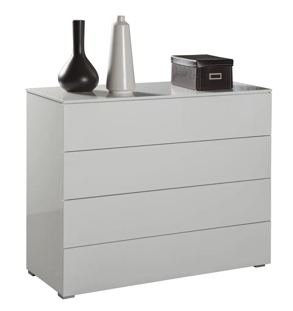 Composad Privilegio Cassettiera 4 Cassetti Bianco 108x85 cm