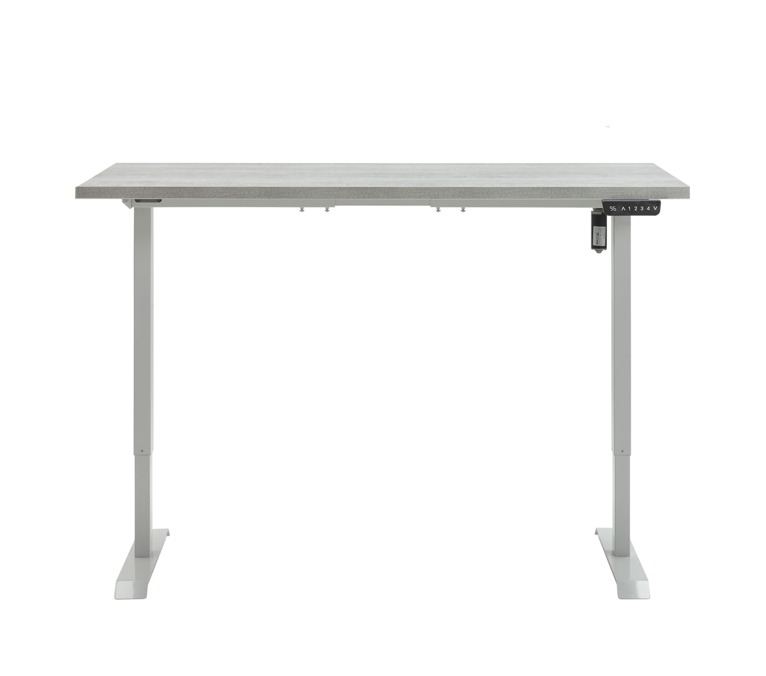 Composad Energia scrivania elettrica 150x69 cemento bianco altezza regolabile